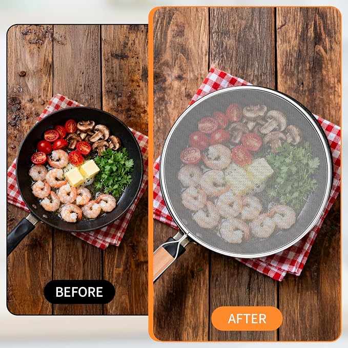 Grease Splatter Screen for Frying Pan - Image 3
