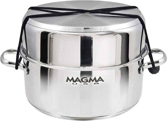 Magma 10 Piece Gourmet Nesting Stainless Steel Cookware Set - Image 3