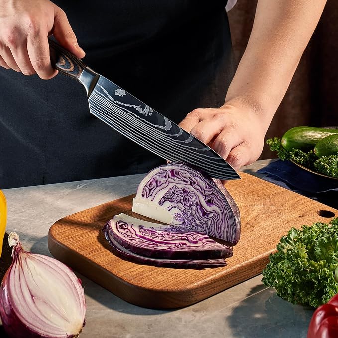 SENKEN 8-piece Premium Japanese Kitchen Knife Set - Image 4