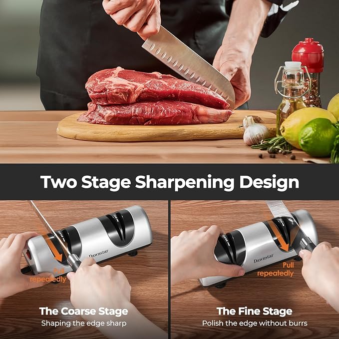 Electric Knife Sharpener, Professional Kitchen Knife Sharpener - Image 4