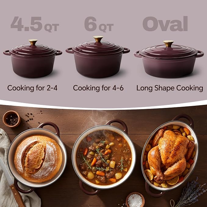 Vintage Style 4.5 Quart Dutch Oven Pot - Image 3