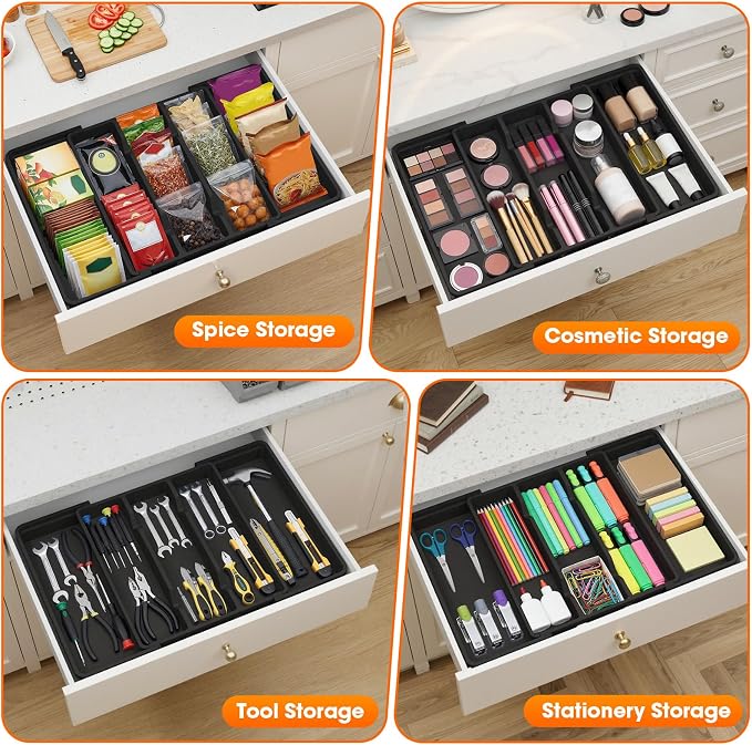 Silverware Organizer, Expandable Utensil Drawer Organizer - Image 7