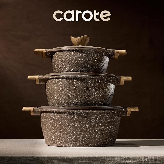 CAROTE 26PCS Pots and Pans Set Non Stick, Cookware Set Pots and Pans Induction - Image 9