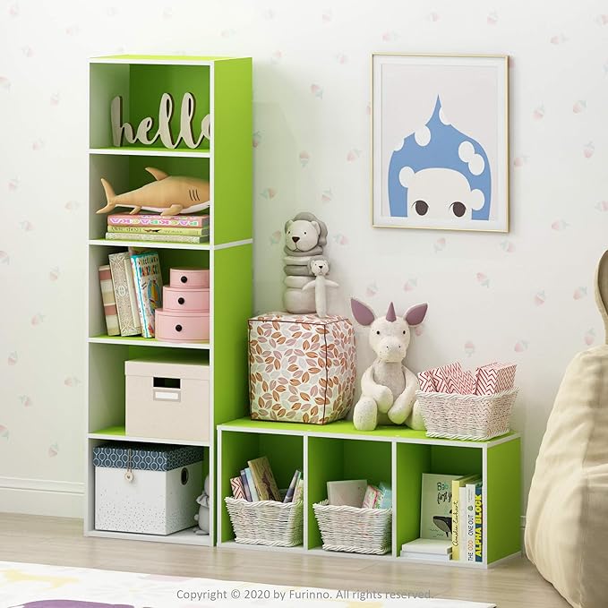 Furinno LUDER Book Shelf, 3-Cube Bookshelf, Bookcase - Image 2