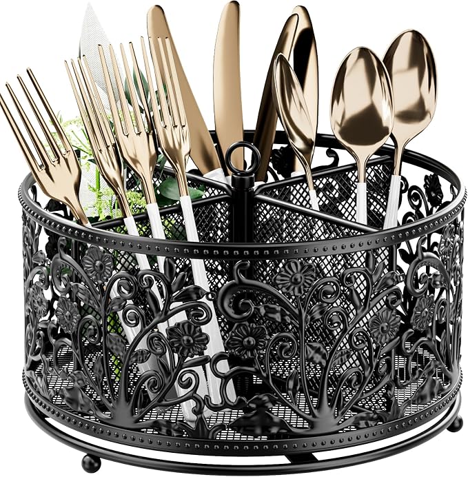 YIUKEA 360° Rotating Utensil Caddy by YIUKEA