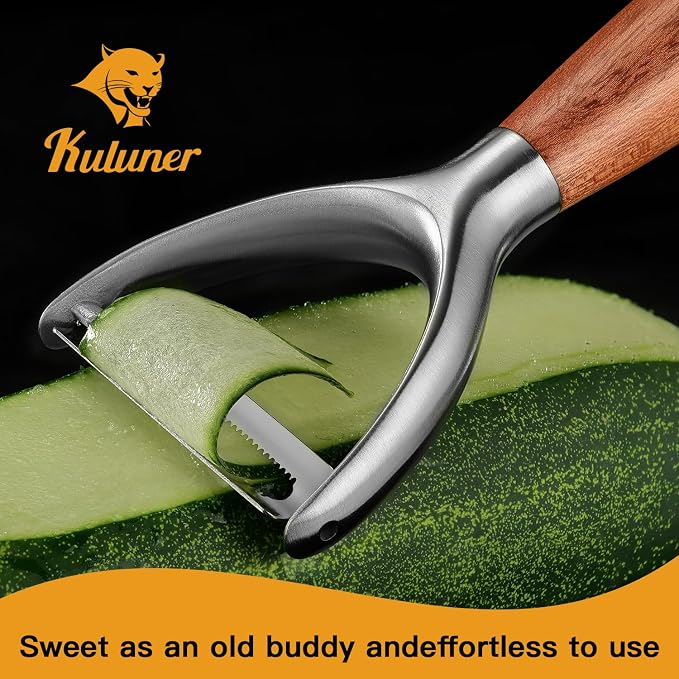 Serrated Blade Premium Y Type 304 Stainless Steel Multifunctional Kitchen - Image 2