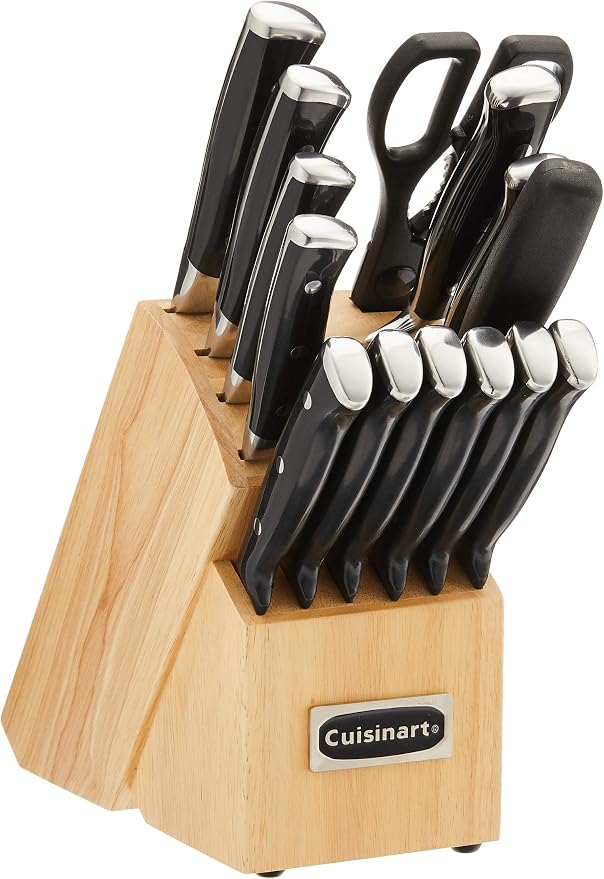CUISINART Block Knife Set, Lightweight, Stainless Steel, Durable & Dishwasher by Cuisinart