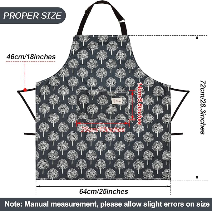 SATINIOR 3 Pieces Waterproof Bib Apron - Image 3