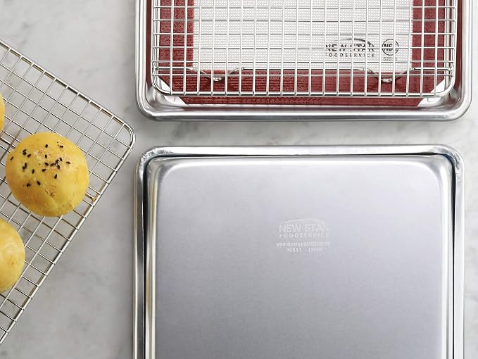 New Star Foodservice 1028768 Commercial-Grade Bun Pan/Baking Sheet, Baking Mat - Image 5