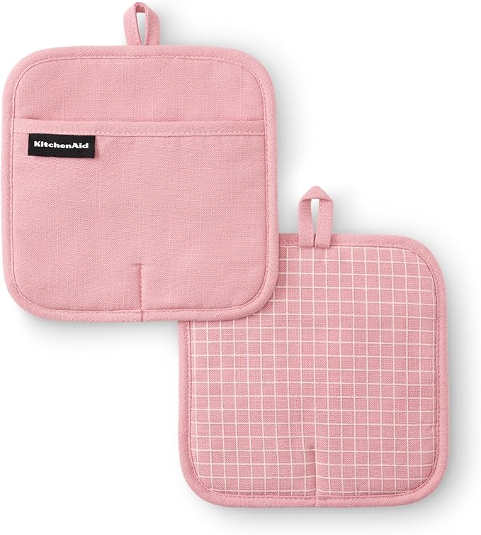 KITCHENAID Gourmet Series Gridlines Pot Holders 2-Pack Set, Heat Resistant up by KitchenAid