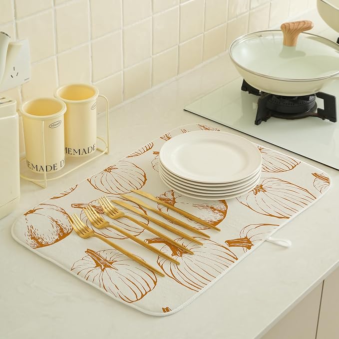Fall Dish Drying Mat 18x24 Inches - Image 3