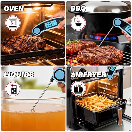 Meat Thermometer Digital Waterproof Instant Read Thermometer - Image 4