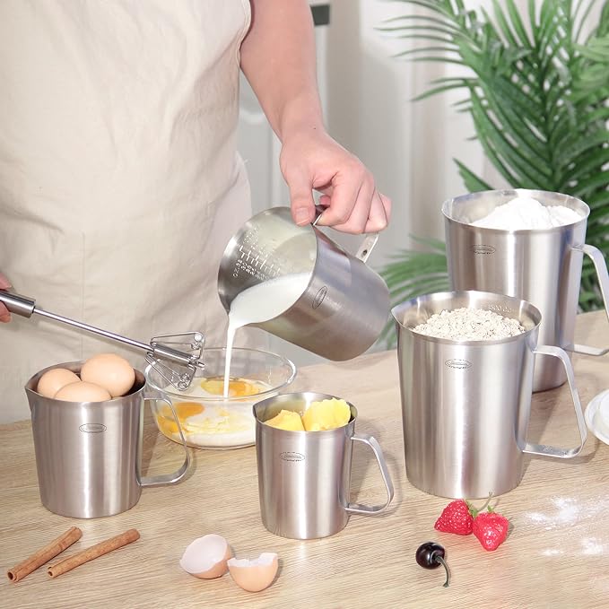 Measuring Cup, Newness Stainless Steel Measuring Cup - Image 8