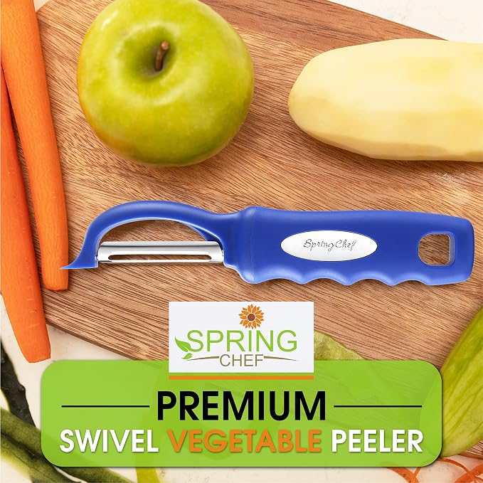 Spring Chef Stainless Steel Swivel Vegetable Peeler - Image 7