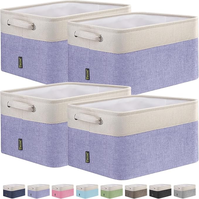 BALEINE 4 Pack Fabric Closet Storage Bins by BALEINE