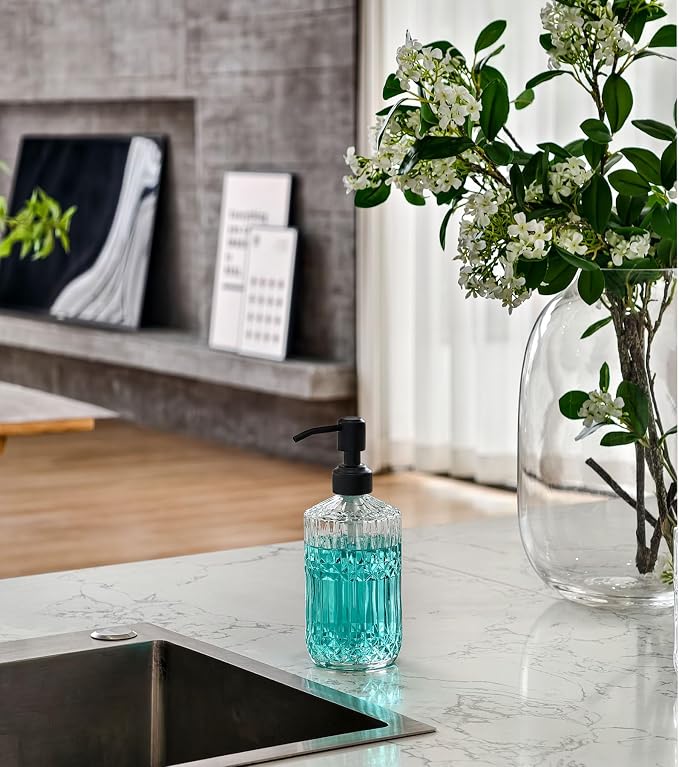 JASAI 18Oz Glass Soap Dispenser - Image 5