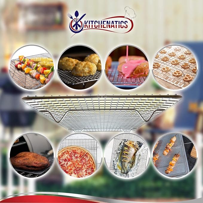 KITCHENATICS Small Quarter Sheet Cooling Rack - Image 4