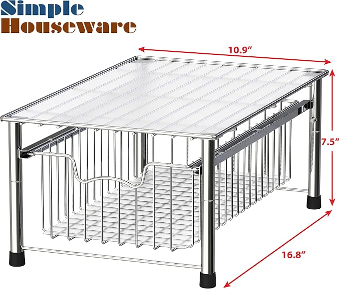 Simple Houseware Stackable Basket Drawer - Image 3