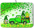 St Patrick's Day Shamrock Dish Drying Mat by Kwlegh