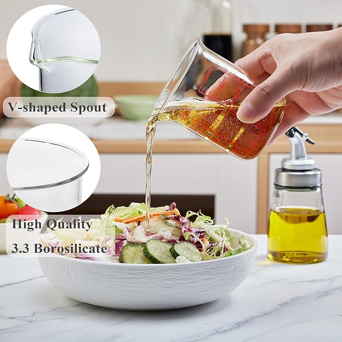 Ackers High Borosilicate Glass Measuring Cup Set - Image 5