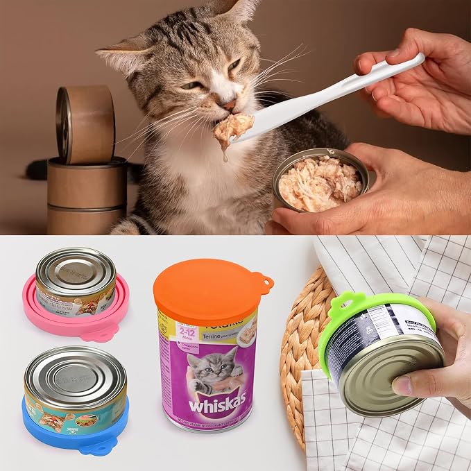 Lydia’s Deal Pet Food Can Covers 2-Pack, Universal Size – One Lid Fits 3 Pet - Image 2
