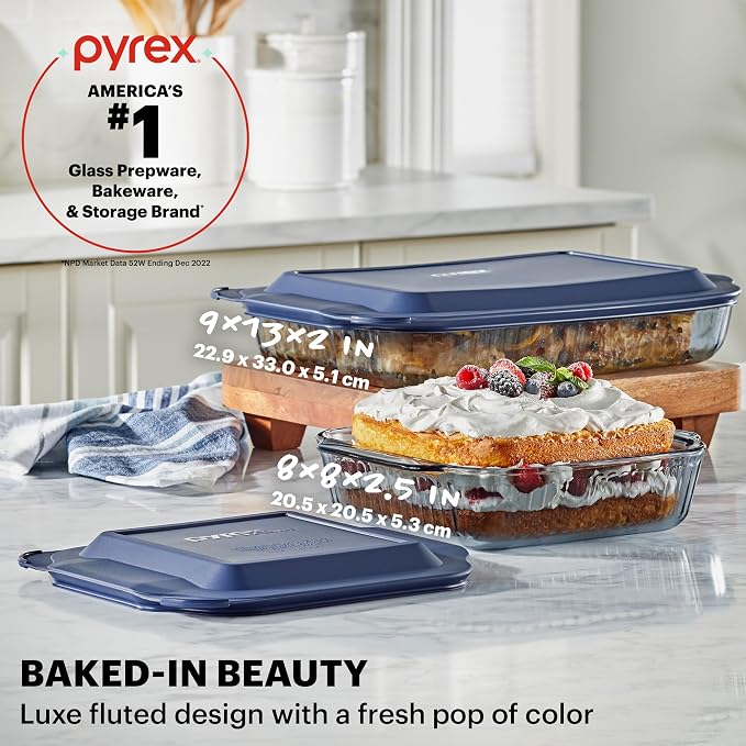 Pyrex Colors Tinted Glass Baking Dish - Image 2