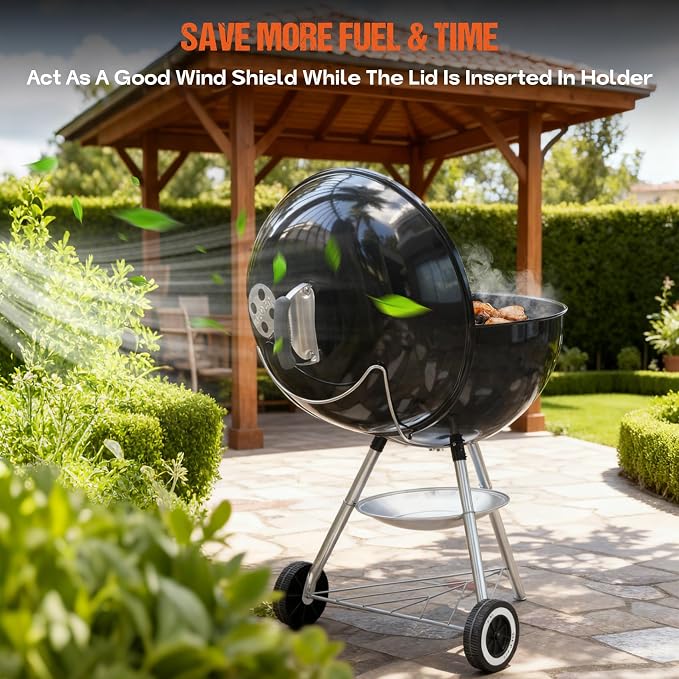 onlyfire Grill Lid Holder, Stainless Steel Slide a Side Lid Prop - Image 5