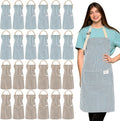 Janmercy 24 Pcs Aprons for Women Men by Janmercy