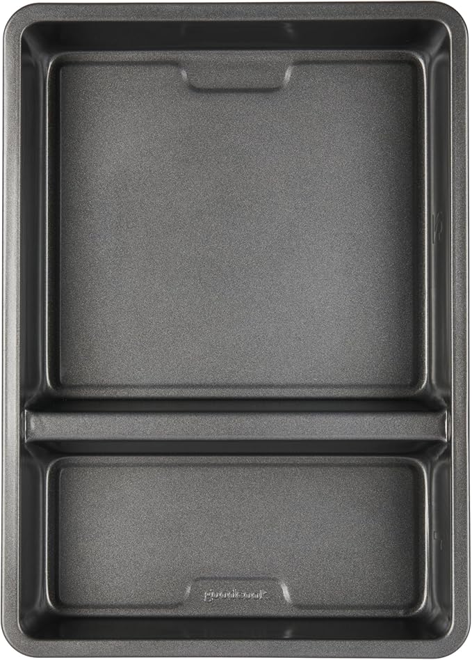 GoodCook Divided Baking Sheet Premium Carbon Steel Nonstick Pan, 9 x 13-Inch by GoodCook