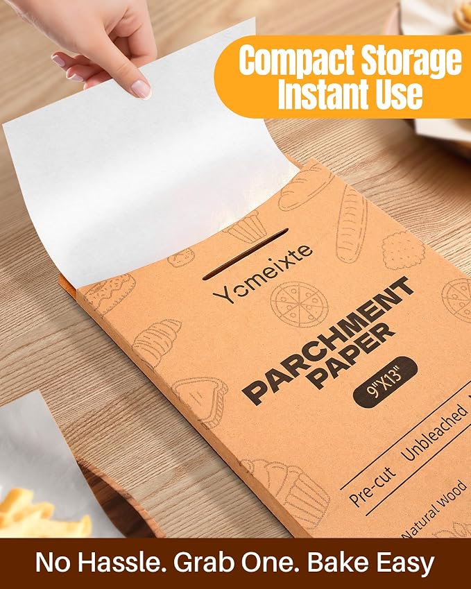 Parchment Paper Sheets, 280 Precut Unbleached Baking Paper Sheets - Image 2