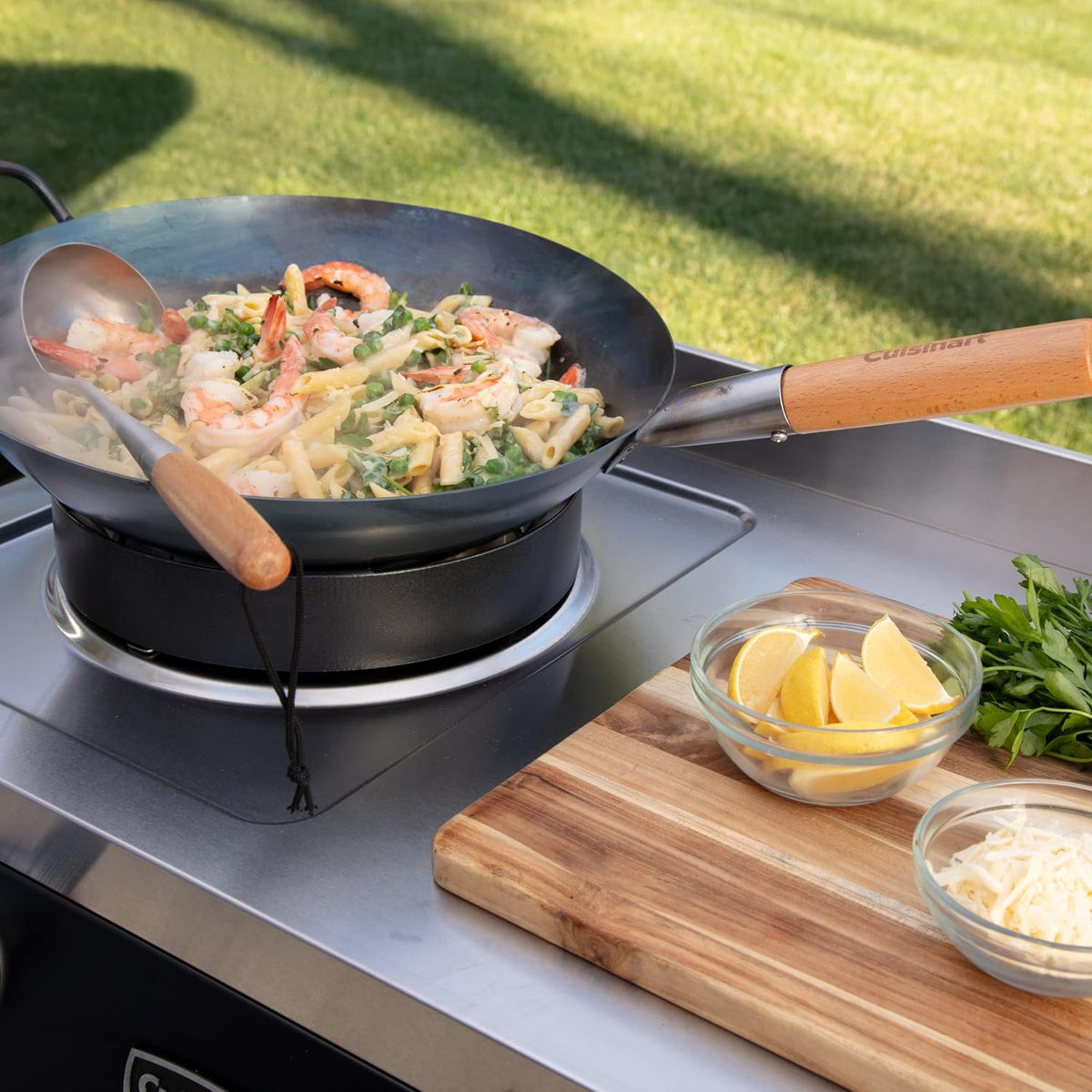 Cuisinart Stainless Steel Wok Spatula, Wok Utensils for Carbon Steel