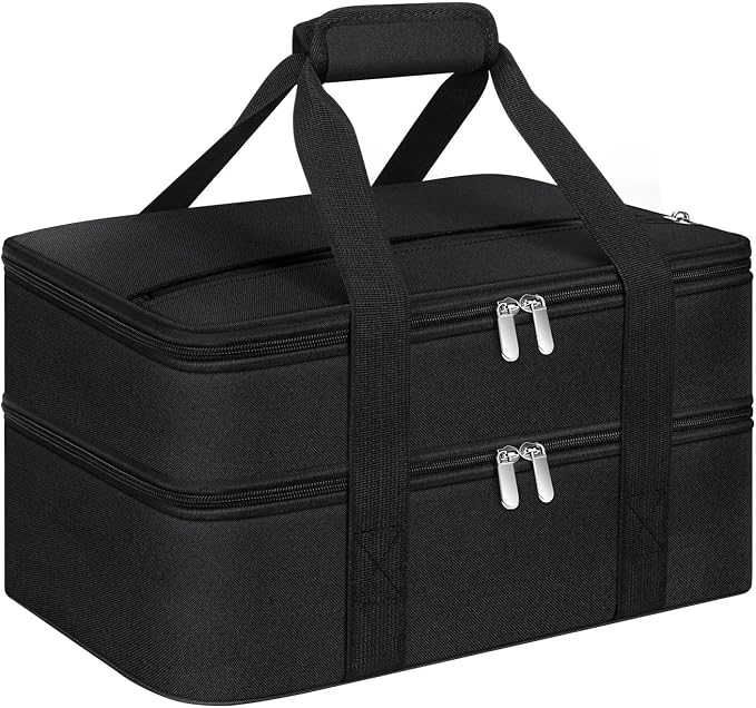 Double Insulated Casserole Carrier, Portable Casserole Carrier by MIAOJIE