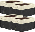 BALEINE Fabric Storage Bins for Shelves, Linen Storage Baskets for Organizing by BALEINE