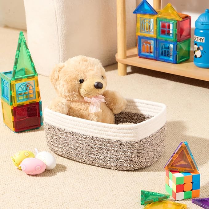 MiniArk Small Storage Baskets for Organizing | Closet Organizer Bins | Shelf - Image 4