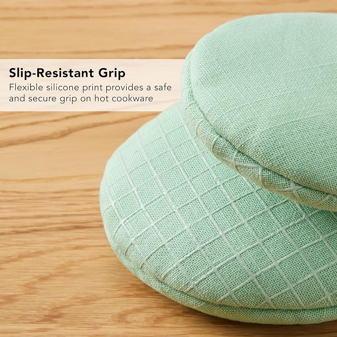 KITCHENAID Gourmet Series Gridlines Mini Oven Mitts 2-Pack Set, Heat Resistant - Image 7