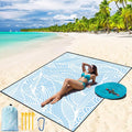 WIWIGO Beach Blanket Waterproof Sandproof Beach Mat 79" X 83"/10'x9'for 2-8 by WIWIGO
