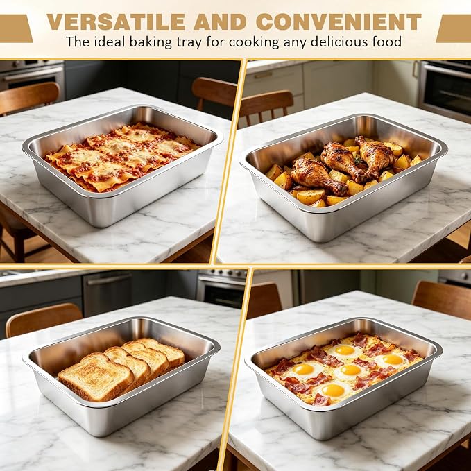 9.2QT Stainless Steel Lasagna Pan - Image 6
