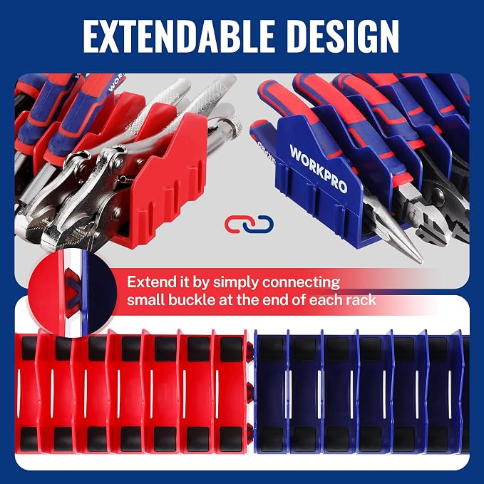 WORKPRO 2-Pack Plier Organizer Rack, Pliers Holder and Cutter Organizers - Image 4