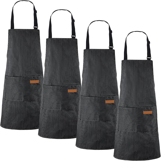 Handepo 4 Pcs Kitchen Aprons by Handepo