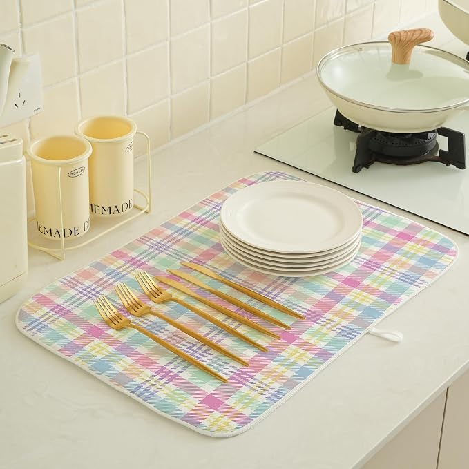 Spring Dish Drying Mat 18x24 Inches - Image 3