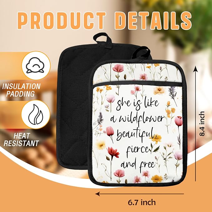 Inspirational Floral Pot Holders - Image 2