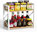 RUILALIFE Kitchen-Countertop-Organizer-Shelf, 2 Tier Coffee Bar Station by RUILALIFE