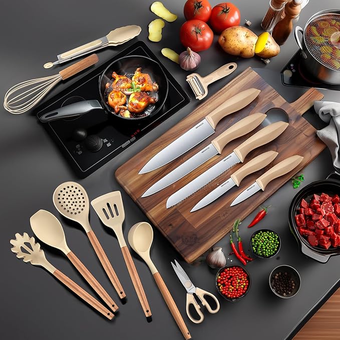 RAXCO Cooking Utensils Set, 12-Piece Kitchen Utensils and Accessories, 6-Piece - Image 2