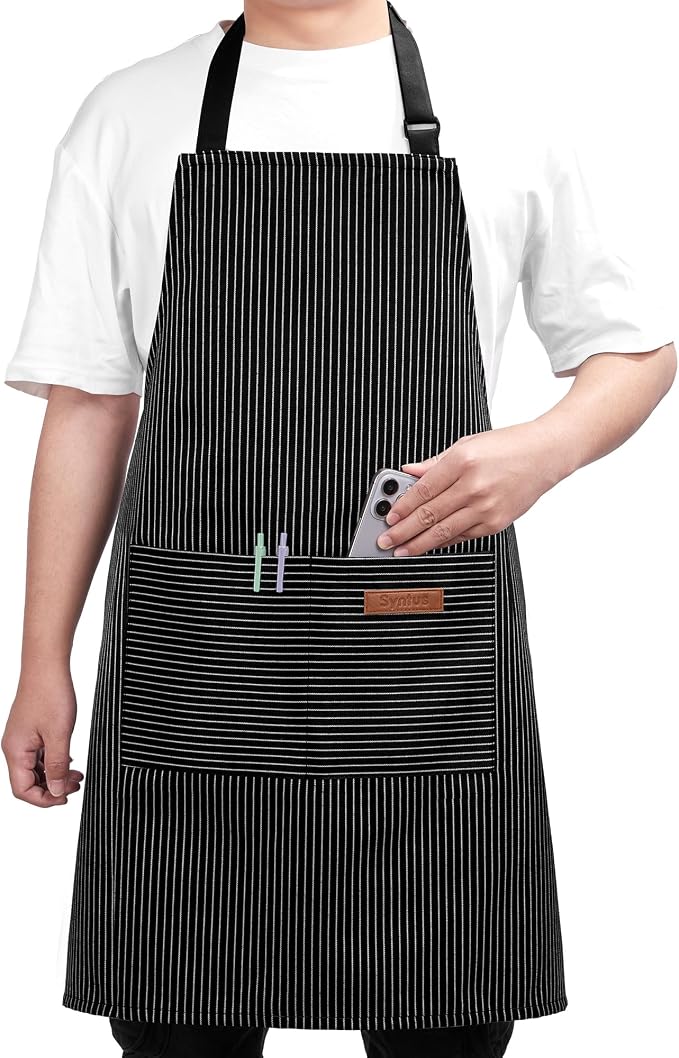 Syntus Chef Apron for Men Women Kitchen Cooking Apron by Syntus