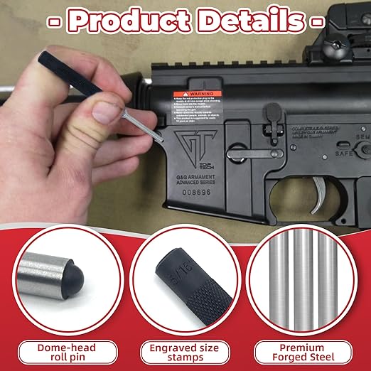 9-Piece Roll Pin Punch Set - Image 3