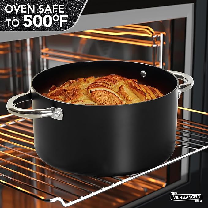 MICHELANGELO Stock Pot with Lid, Nonstick Cooking Pot, 6 Quart Soup Pot with Lid - Image 5