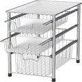 Simple Houseware Stackable 3 Tier Sliding Basket Organizer Drawer by SimpleHouseware