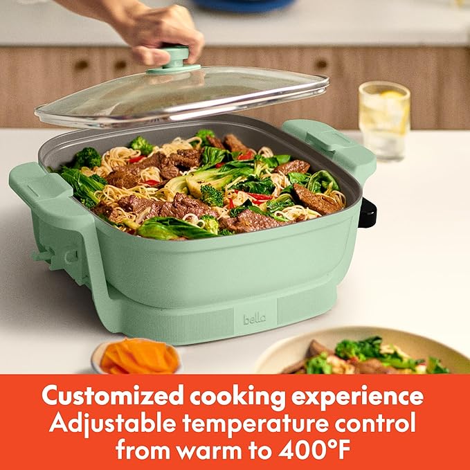 bella Make & Take Electric Skillet, Fits-anywhere™ kitchenware, EverGood™ - Image 5