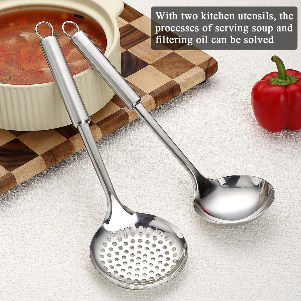 Stainless Steel Cooking Utensils Set 4 Pieces, Kitchen Tools Set