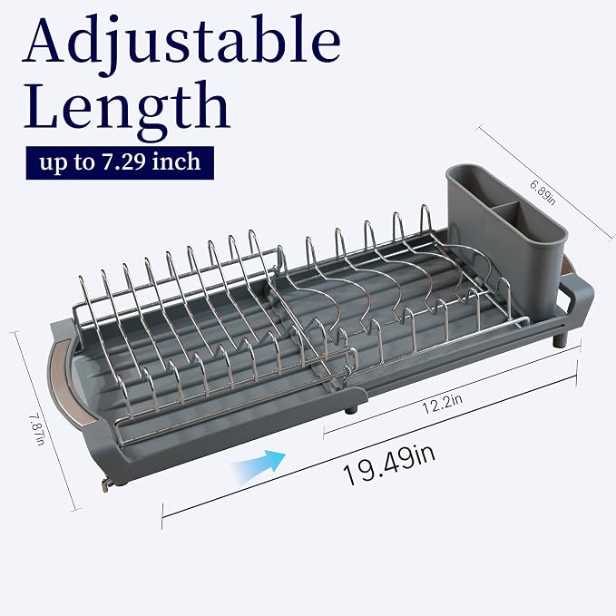 Dish Drying Rack Compact Expandable - Image 2